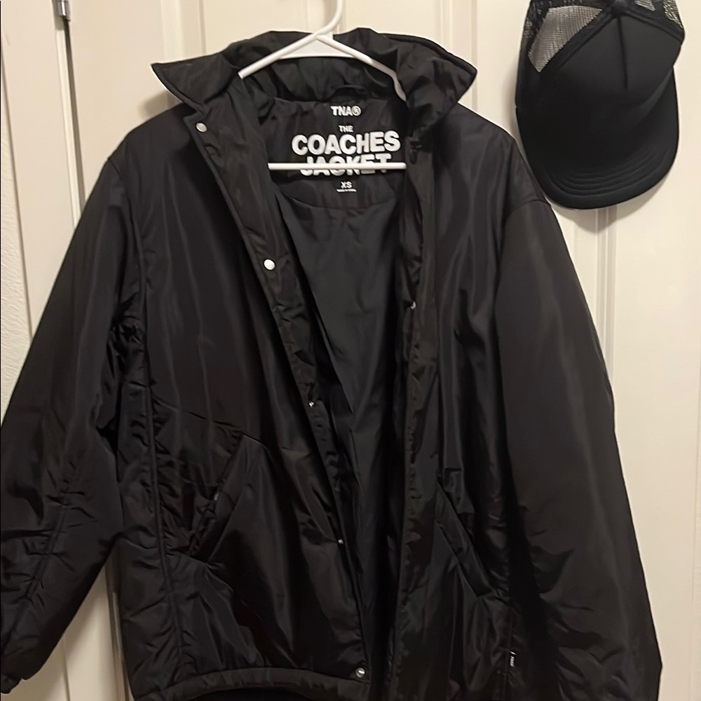TNA Black Coaches Jacket